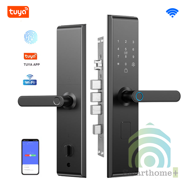 Khóa Cửa Gỗ Wifi Thông Phòng Thông Minh Tuya DL7DFv3