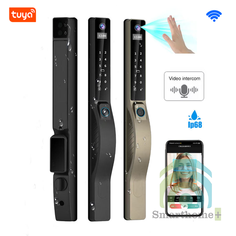 Khóa Cửa Nhôm Xingfa FaceID Chống Nước IP68 Wifi Tuya SHP-DLS10v6
