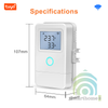 Thiết Bị Kẹp Dòng Giám Sát Công Suất Điện 1 pha 80A 3 Kênh Wifi Có Màn Hình Tuya EM8-3CH