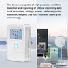 Thiết Bị Kẹp Dòng Giám Sát Công Suất Điện 1 pha 80A 3 Kênh Wifi Có Màn Hình Tuya EM8-3CH