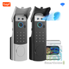 Khóa Cửa Cổng FaceID Vân Tay Thẻ Từ Mã Số Wifi Tuya IDL10Dv2