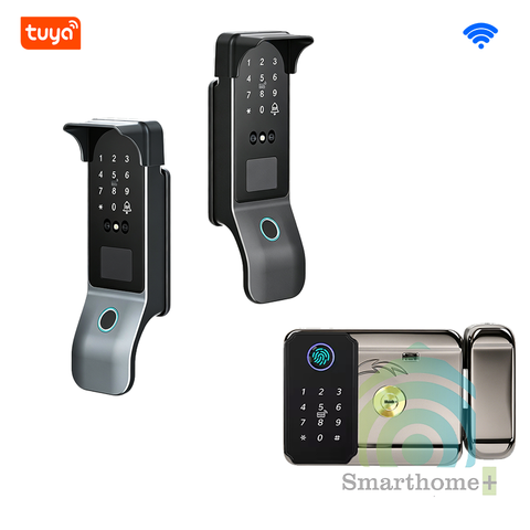 Khóa Cổng FaceID Vân Tay Thẻ Từ Mã Số Chống Nước IP65 Wifi Tuya IDL10Dv3