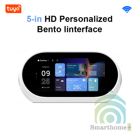 Trung Tâm Điều Khiển Để Bàn 5 Inch Zigbee Tuya THA12