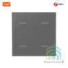 Công Tắc Cơ Zigbee Hình Vuông Tuya ZigbeeEU Gray