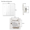 Công Tắc Cơ Zigbee Hình Vuông Tuya ZigbeeEU Gray