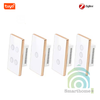 Công Tắc Zigbee Viền Kim Loại Nút Bấm Lõm Hình Chữ Nhật Tuya SHP-ZLUS