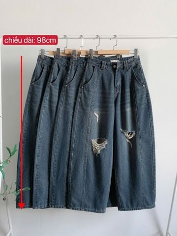  Jean Ống Rộng Bí Cong Rách 