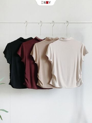  Áo Len Cổ Lọ Tay Ngắn 