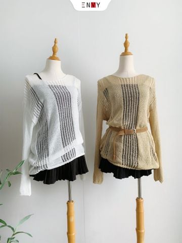  Áo Len Dài Tay Kèm Nịt 