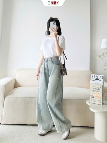  Jean Ống Rộng Bí Cong 