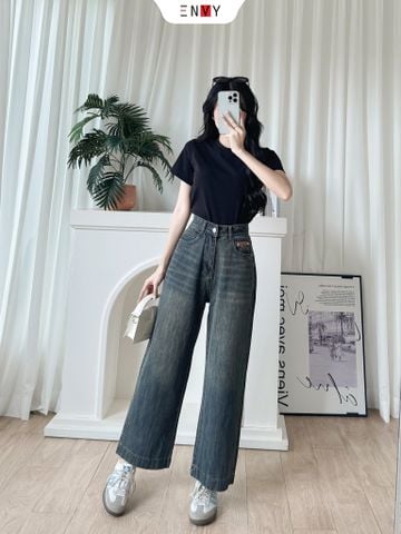  Jean Suông Thêu Nơ 