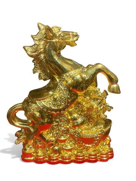 Tượng ngựa bằng đồng dát vàng