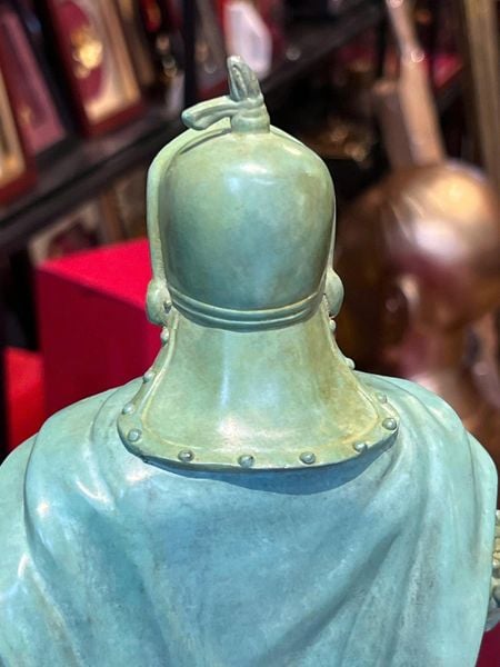 Tượng đức thánh trần hưng đạo cao 50cm bằng đồng