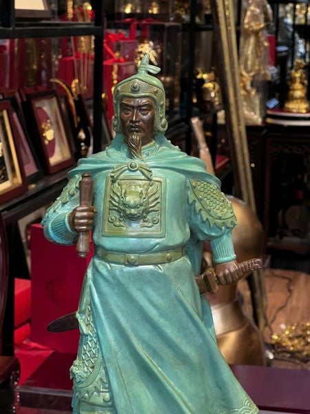 Tượng đức thánh trần hưng đạo cao 50cm bằng đồng