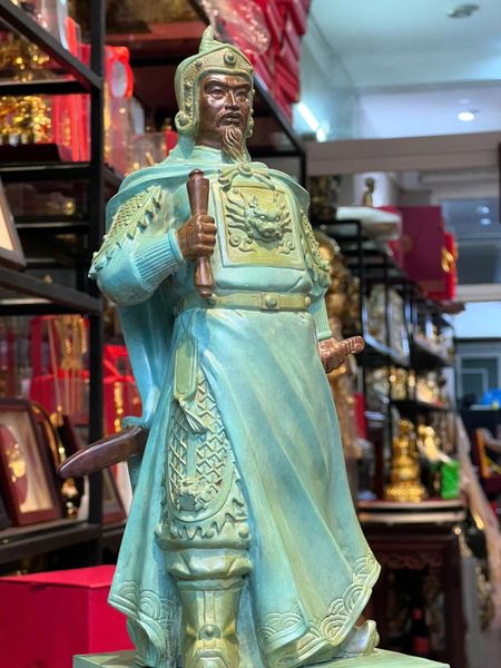 Tượng trần hưng đạo bằng đồng cao 50cm