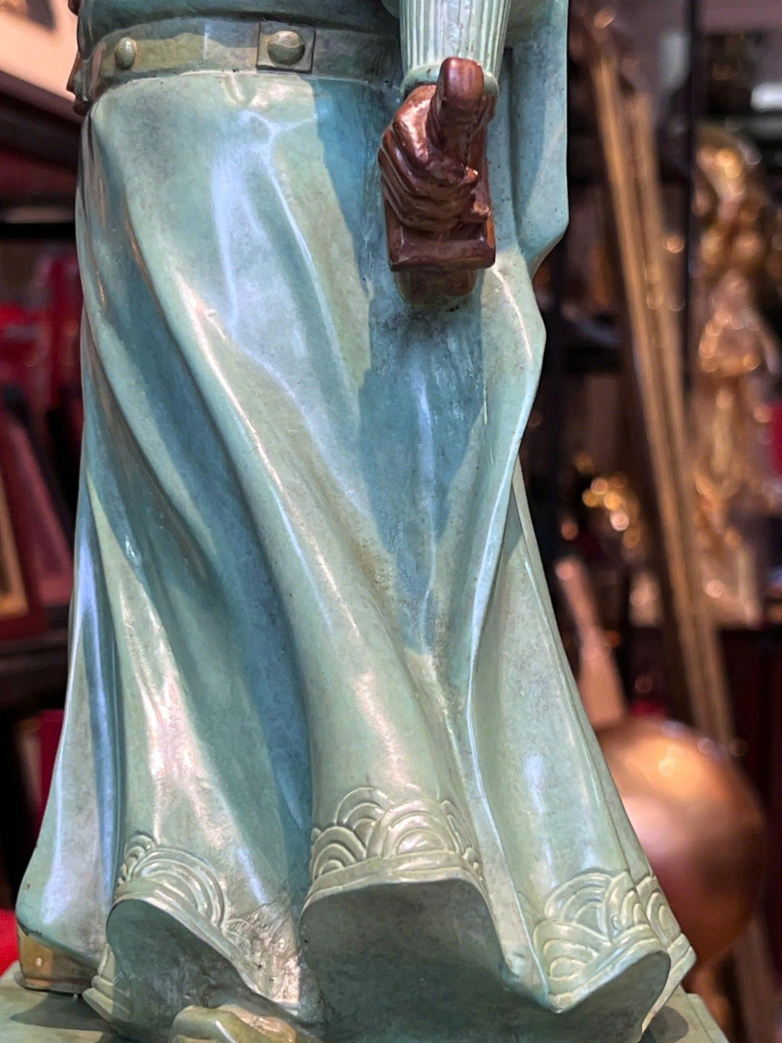 Tượng trần hưng đạo bằng đồng cao 50cm