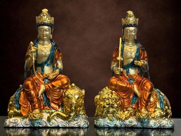 Phổ Hiền Bồ Tát-Văn Thù Sư Lợi Bồ Tát