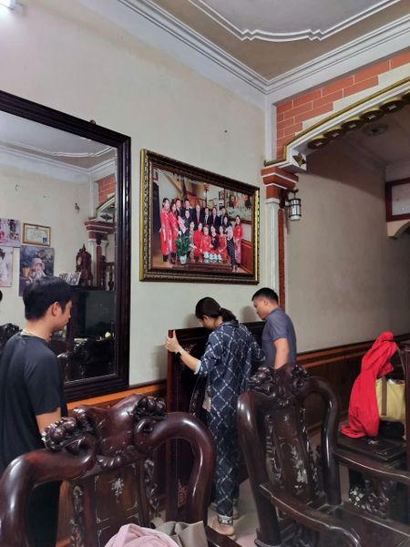 Tranh bách phúc bằng đồng đỏ trạm chữ thủ công thúc nổi