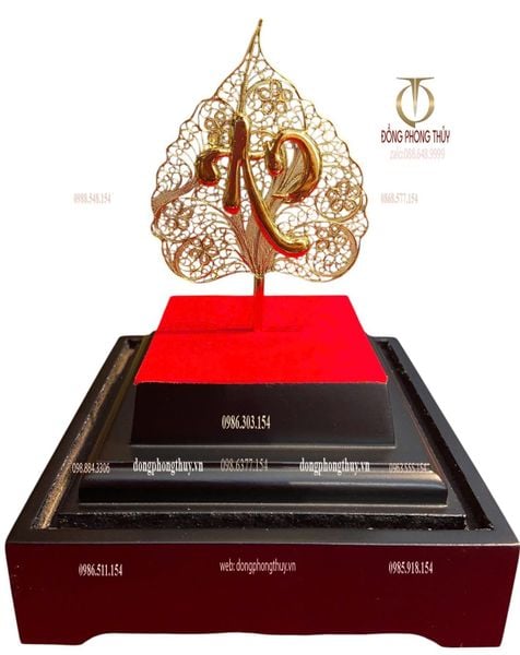Lá bồ đề mạ vàng