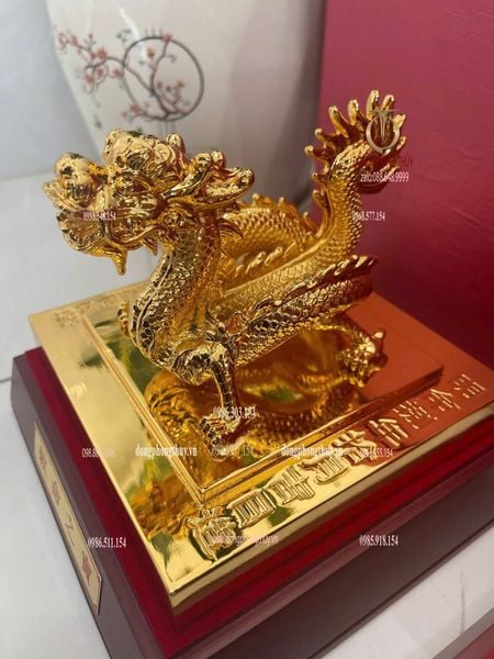 Ấn rồng Hoàng Đế Chi Bảo mạ vàng 24k