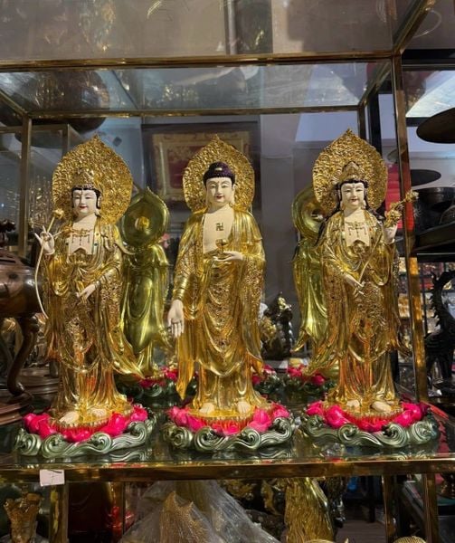 Tượng tây phương tam thánh đứng