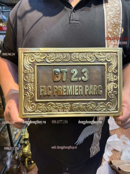 Biển số nhà bằng đồng