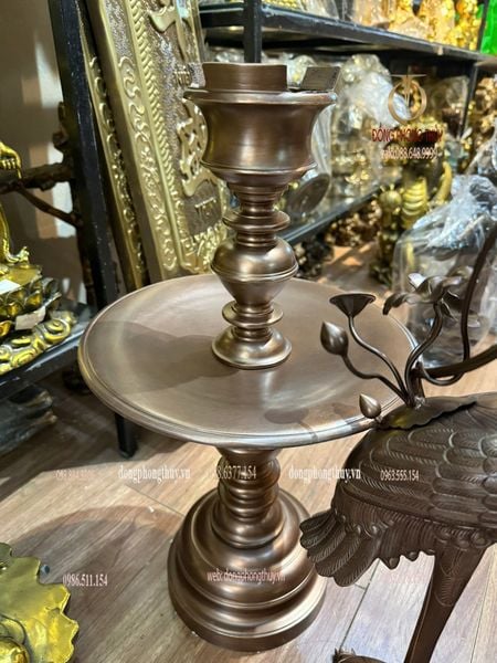 Ngũ sự đỉnh vuông bằng đồng đỏ màu cổ