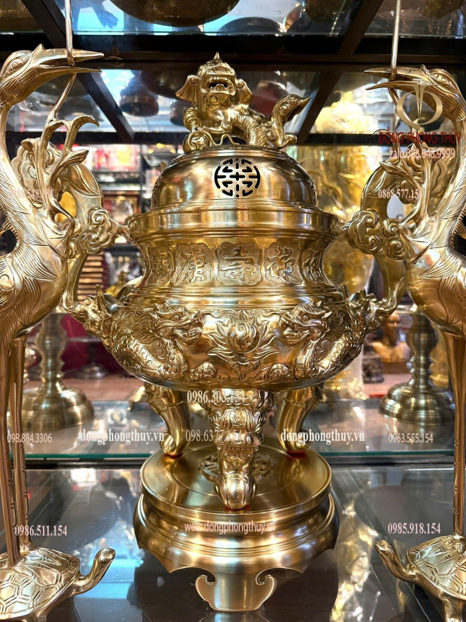 Bộ đỉnh đồng cát tút 42kg cao 60cm