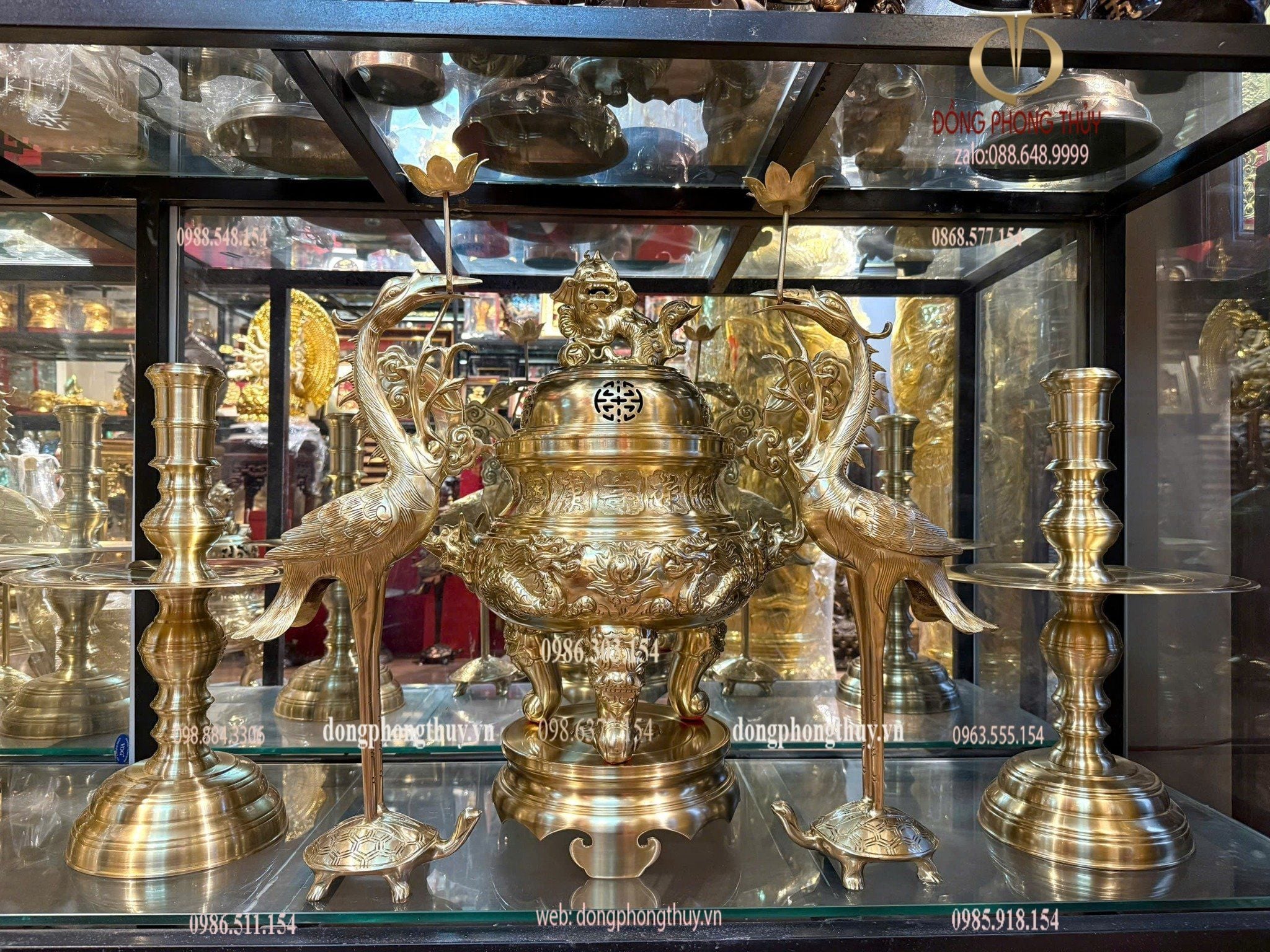 Bộ đỉnh đồng cát tút 42kg cao 60cm