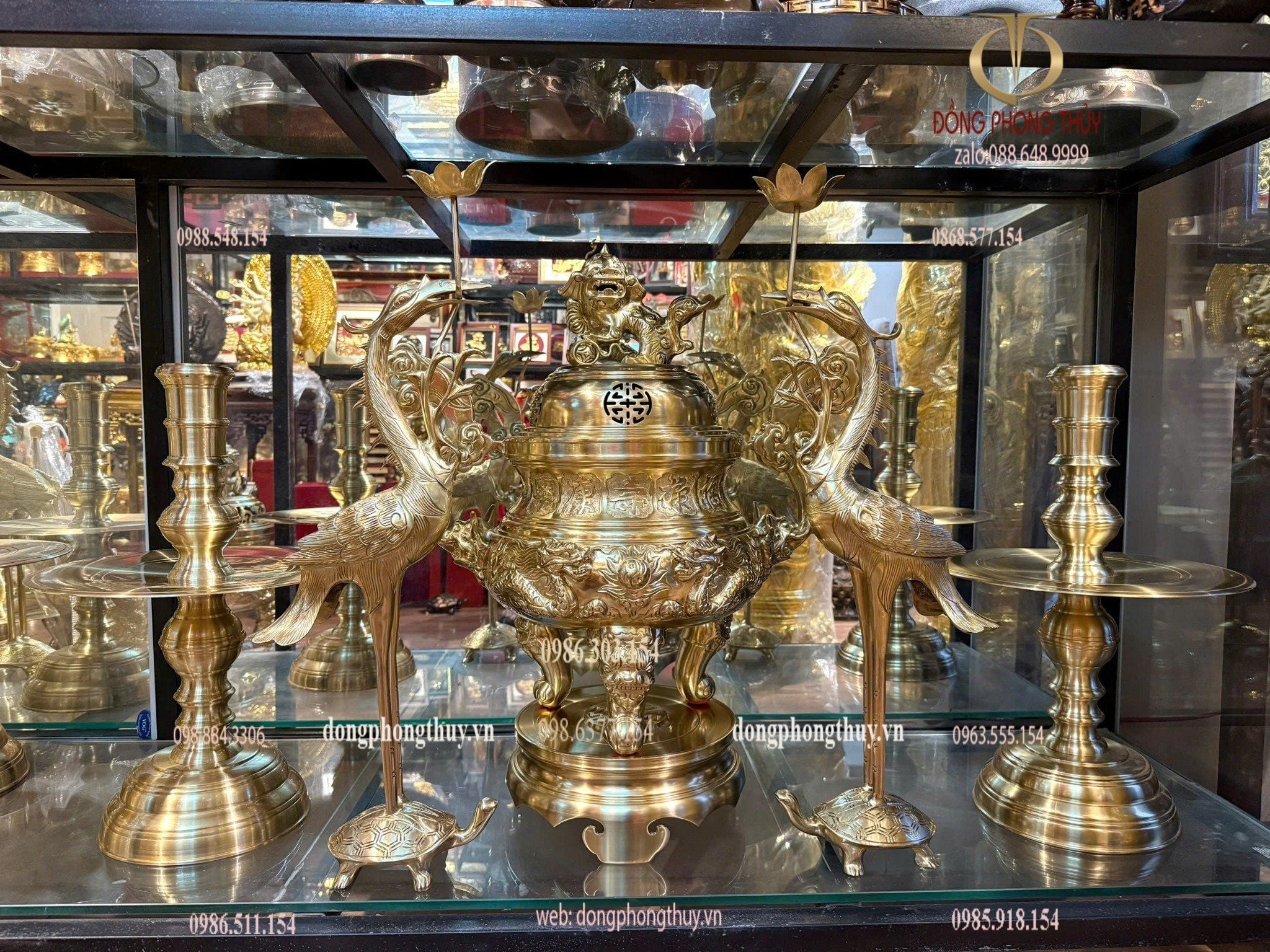 Bộ đỉnh đồng cát tút 42kg cao 60cm