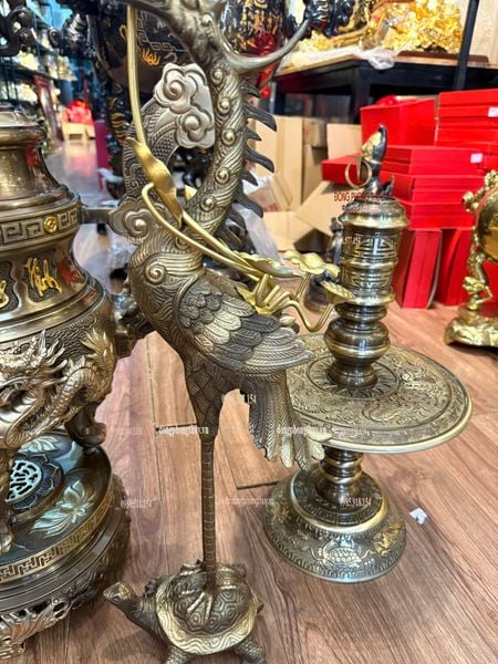 Bộ ngũ sự đồng vàng hun 65cm