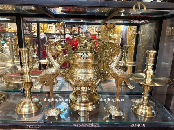 Bộ đỉnh đồng cát tút 42kg cao 60cm