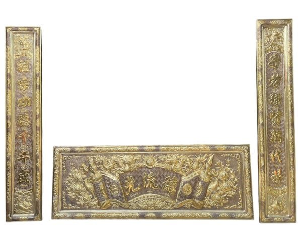 Bộ hoành phi câu đối 1m35