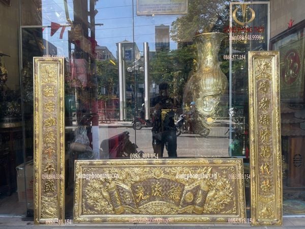 Bộ hoành phi câu đối 1m35
