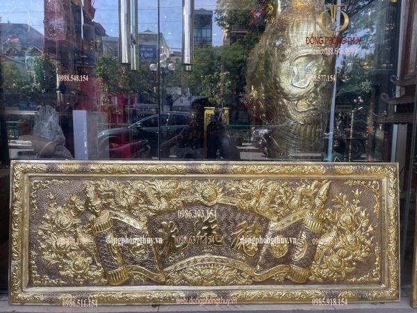 Bộ hoành phi câu đối 1m35