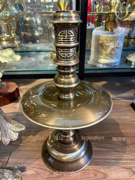 Bộ đỉnh đồng ngũ sự 65cm sòi