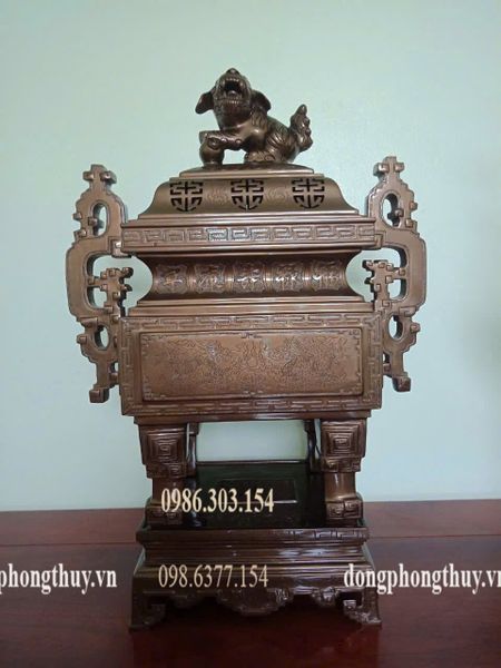 Bộ ngũ sự vuông đồng đỏ 55-60-70cm