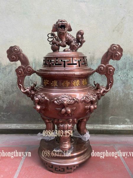 Bộ ngũ sự dơi đồng đỏ cao 70cm nặng 60kg