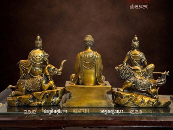 Hoa nghiêm tam thánh bằng đồng
