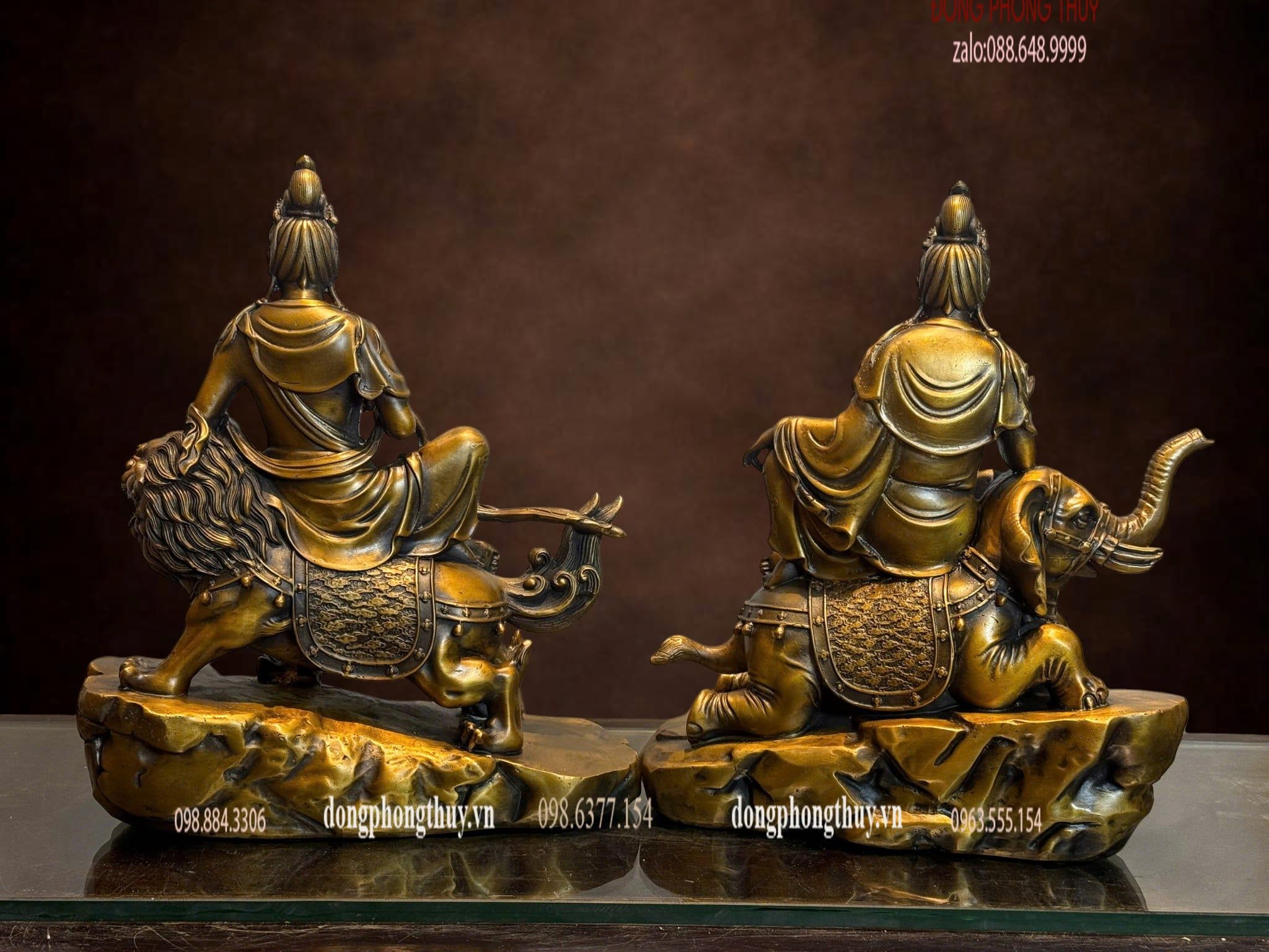 Văn thù sư lợi-phổ hiền bồ tát bằng đồng