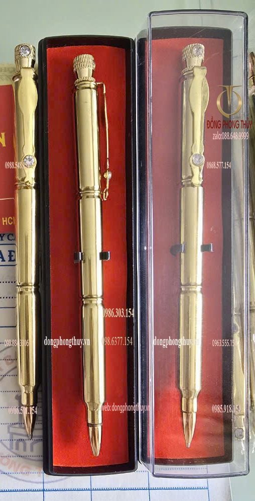 Bút ký vỏ đạn bằng đồng - quà tặng đại hội -quà tặng doanh nghiệp