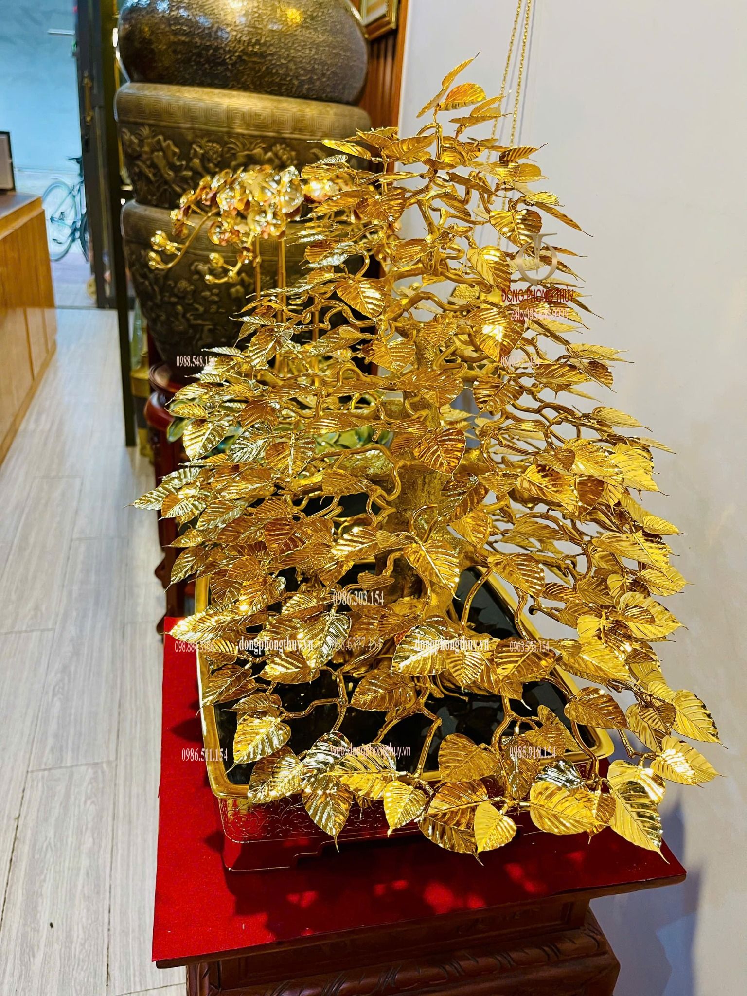 Cây bồ đề mạ vàng 24k bằng đồng
