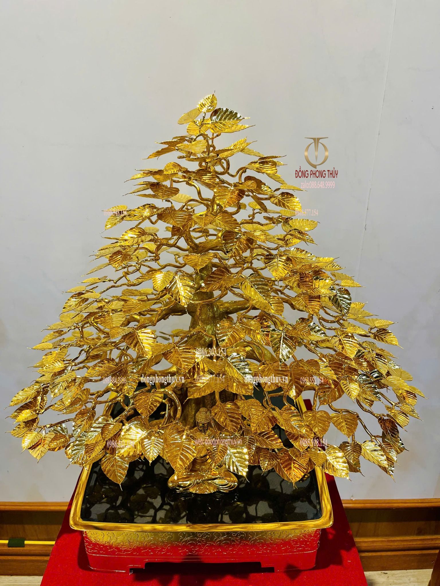 Cây bồ đề mạ vàng 24k bằng đồng