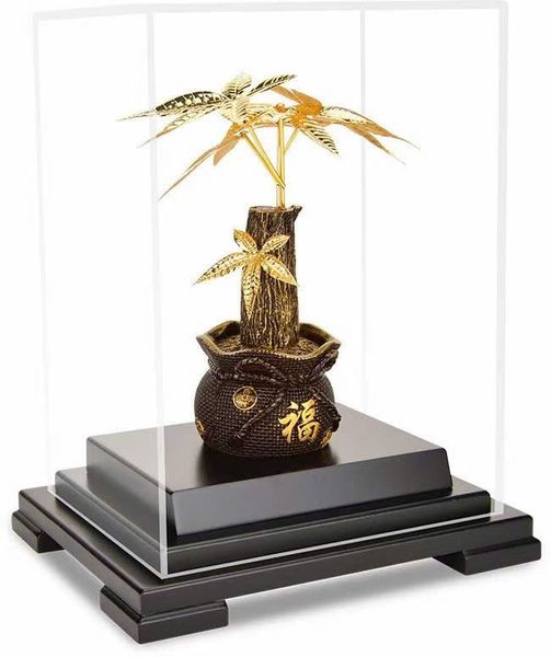 Quà tặng mạ vàng : cây kim ngân mạ vàng 24k