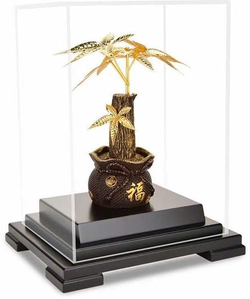 Cây kim ngân mạ vàng 24k 17x13,5x22cm