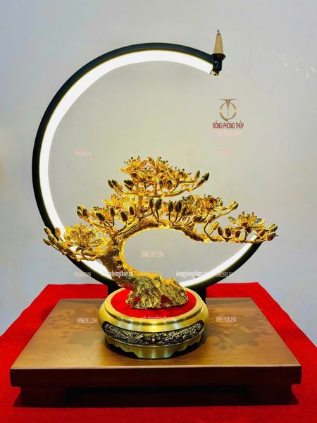 Quà tặng mạ vàng: Cây mai vàng 24k