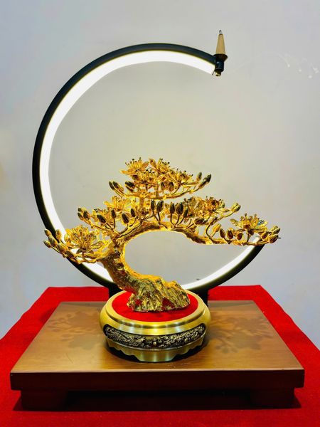 Quà tặng mạ vàng: Cây mai vàng 24k