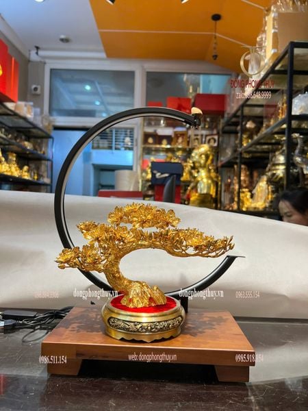 Cây mai vàng 24k bằng đồng mạ vàng 24k