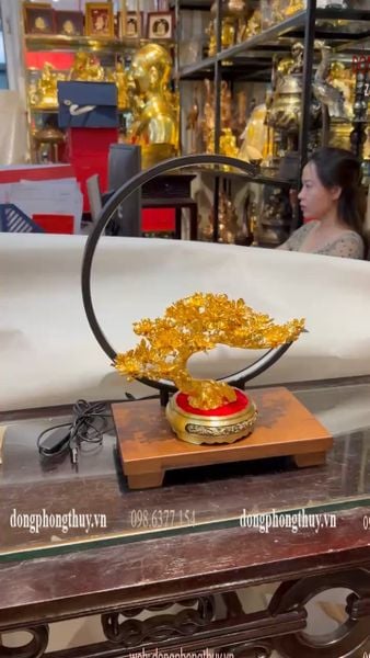 Cây mai vàng 24k bằng đồng mạ vàng 24k