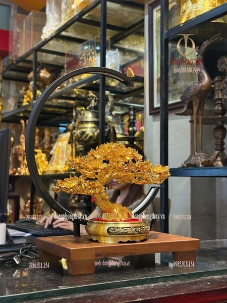Cây mai vàng 24k bằng đồng mạ vàng 24k